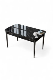 Hanah Home Mesa de Comedor Zen Mármol Negro